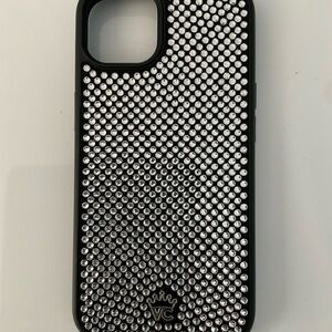 Velvet Caviar Black and Silver Crystal Phone Case for iPhone 13